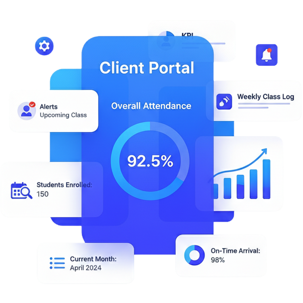 Client portal illustration